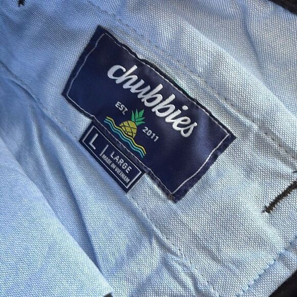 NWT Chubbies The Dark N Stormies 7” Black Original Twill Shorts Size Large - Picture 6 of 8